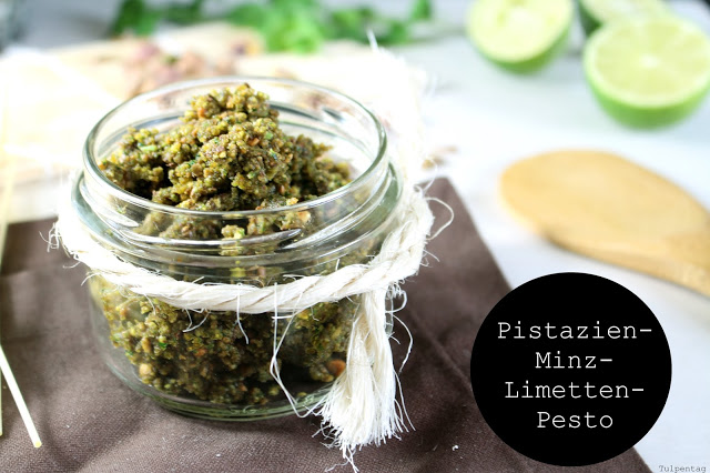 Pistazien-Minz-Limetten-Pesto2 - Tulpentag. Schnelle Rezepte.
