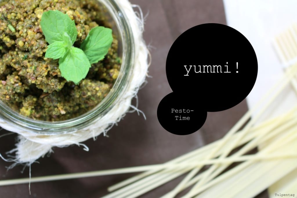 Pesto mit Pistazien, Minze und Limetten - Tulpentag. Der Blog.