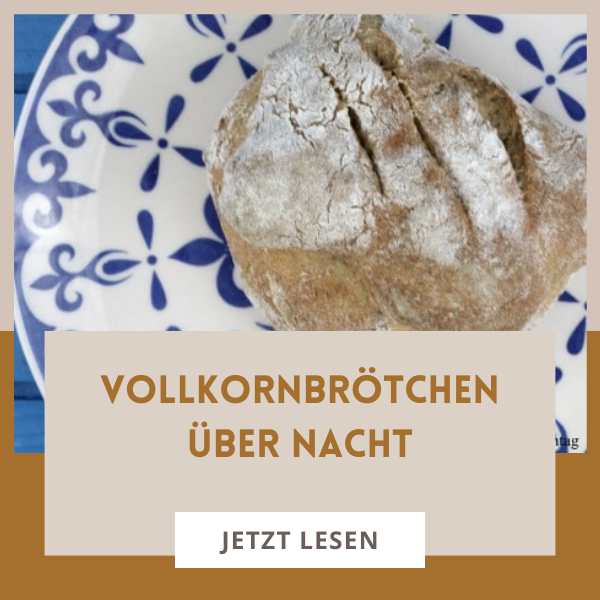 Sonntagsbrötchen mit Vollkorn über Nacht