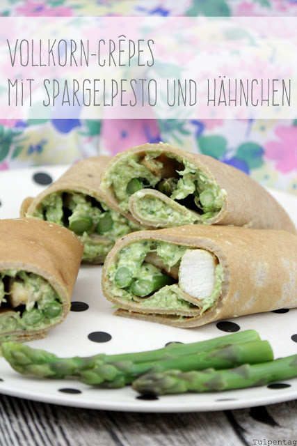 spargel pesto crepes vollkorn haehnchen spargelpesto rezept