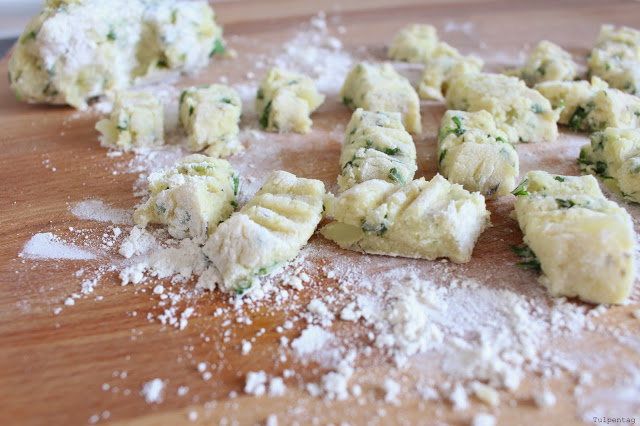selbst gemachte Gnocchi