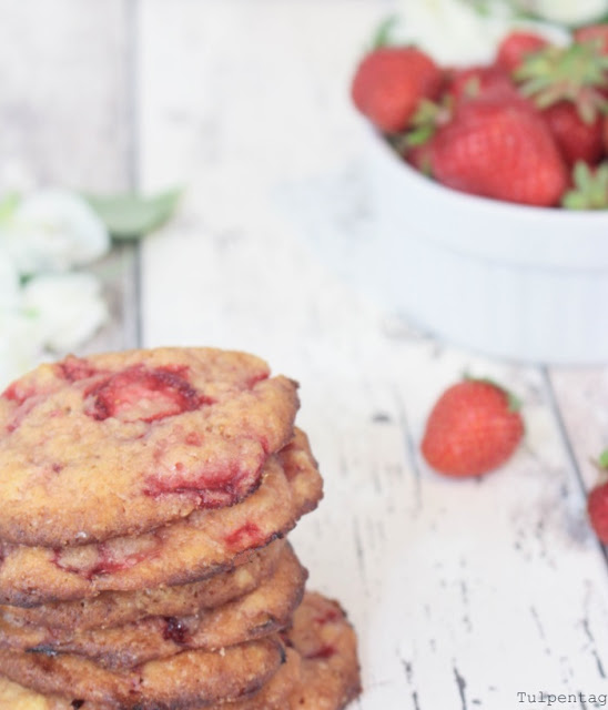 Cookies Vegan Erdbeeren Rezept Kekse