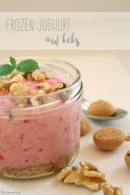 frozen joghurt dessert sommer amarettini