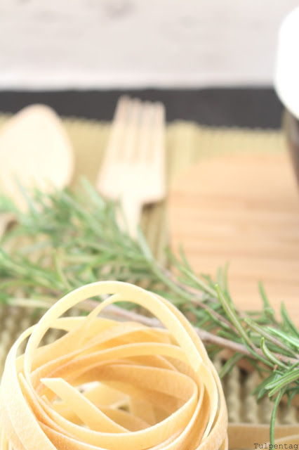 pasta nudeln jakobsmuscheln rosmarin schnell butter rezept