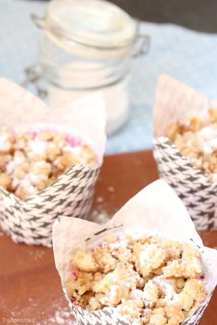 muffins quark streusel nektarinen mohn backen rezept