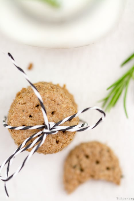 Vollkorn Kekse Cookies Rezept Honig Rosmarin Dinkelmehl Vollkornkekse Dinkelkekse gesund