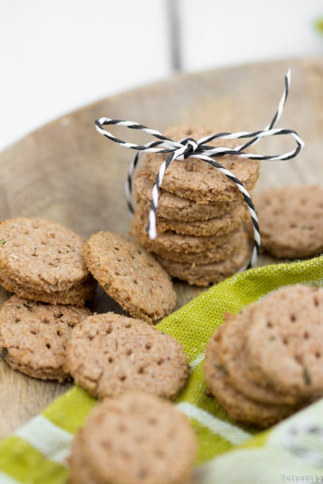 Vollkorn Kekse Cookies Rezept Honig Rosmarin Dinkelmehl Vollkornkekse Dinkelkekse gesund