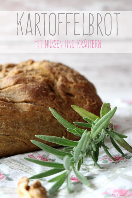 Rezept: Kartoffelbrot mit Nüssen und Kräutern - tulpentag