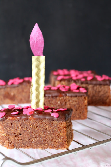 Rührkuchen Sticks Geburtstag Kuchen Rezept Schokolade Marmelade