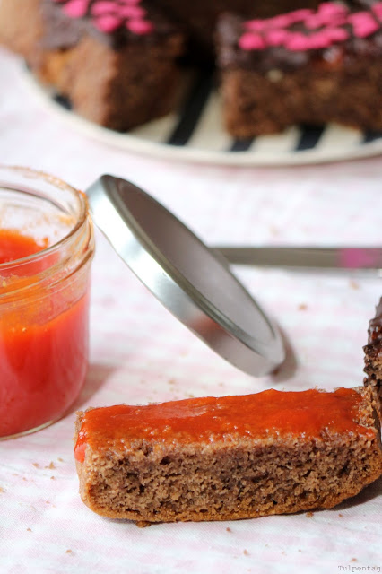 Rührkuchen Sticks Geburtstag Kuchen Rezept Schokolade Marmelade