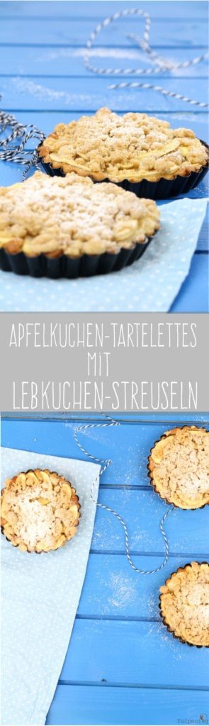 Apfelkuchen Tartelettes Lebkuchen Lebkuchengewürz Streusel Streuselkuchen Weihnachten