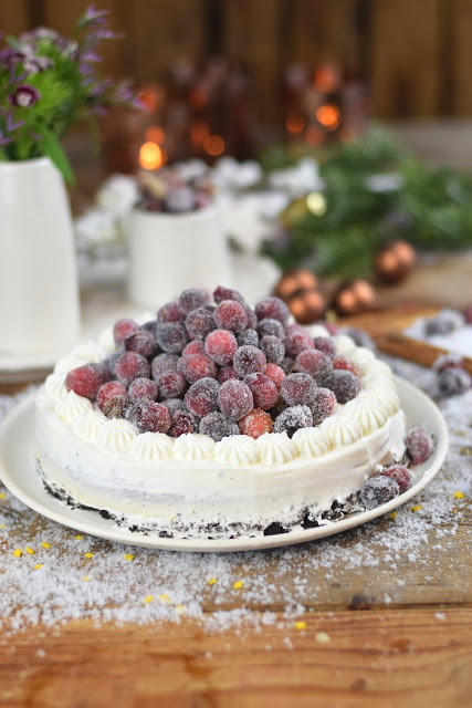 Punschkuchen Weihnachten Kuchen Oreo No Bake