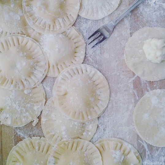 Ziegenkäse Ravioli Salbeibutter selber machen Rezept