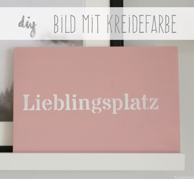 Kreidefarbe Wohnzimmer DIY Schild Inspiration einrichten