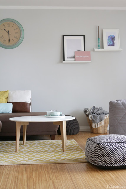 Kreidefarbe Wohnzimmer DIY Schild Inspiration einrichten
