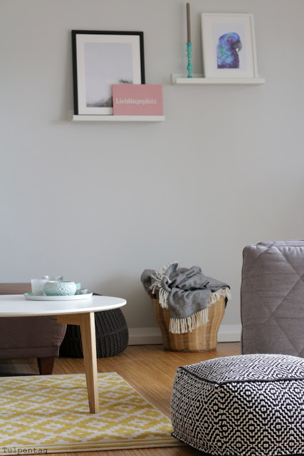 Kreidefarbe Wohnzimmer DIY Schild Inspiration einrichten