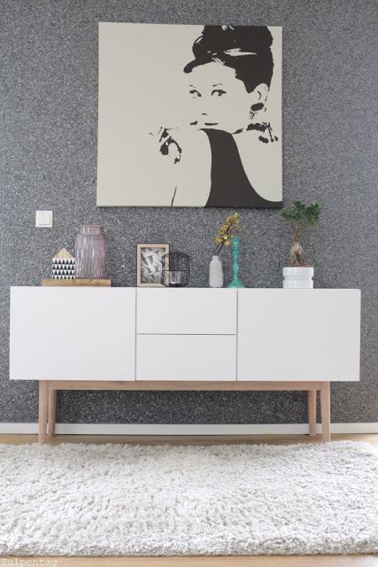 Wohnzimmer-Deko-Sommer-Sideboard - Tulpentag. Schnelle Rezepte.