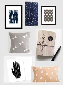 Collage Lace & Stripes Deko Interior Dawanda