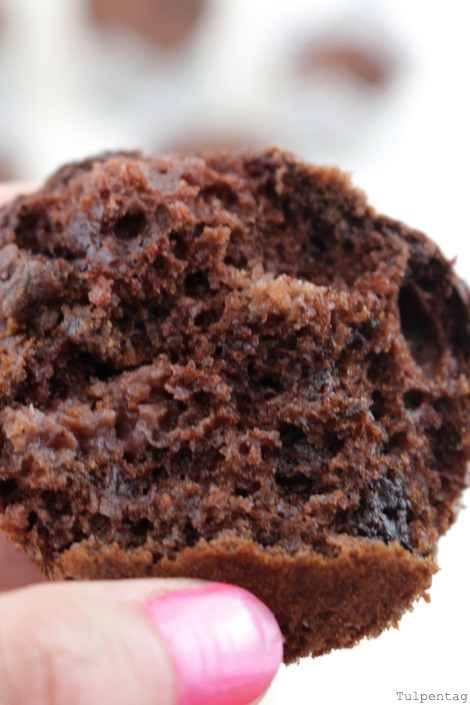 Schoko-Kirsch-Muffins - Schnelle vegetarische Rezepte.