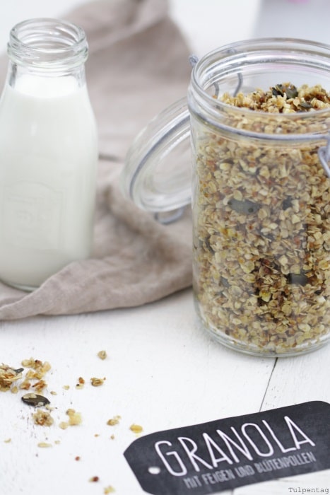 granola Blütenpollen Knuspermüsli Rezept Kokosöl