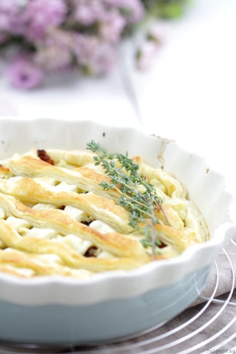 Kürbis Feta Pie backen herzhaft Rezept vegetarisch