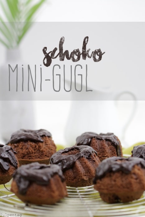 schoko mini-gugl Guglhupf Schokolade Rezept Mini Gugel
