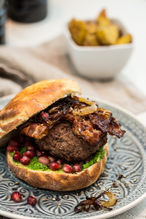 Burger Hackfleisch Rinderhack Rezept selbstgemacht Buns Brötchen Pattys