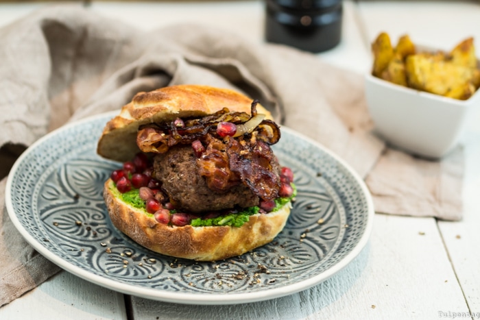 Burger Hackfleisch Rinderhack Rezept selbstgemacht Buns Brötchen Pattys