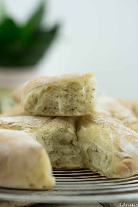 Fougasse Brot Rezept Kräuter Hefe