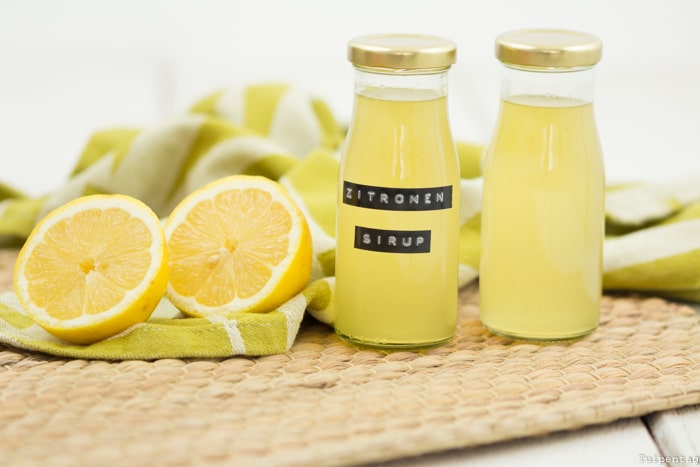 Zitronen-Sirup und eine leckere Limonade - Tulpentag. Foodblog.