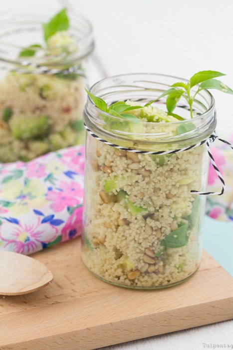 Couscous-Salat Couscous Rezept gesund Grillen Salat Avocado vegetarisch