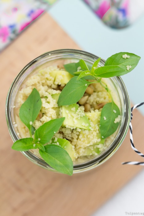 Couscous-Salat Couscous Rezept gesund Grillen Salat Avocado vegetarisch