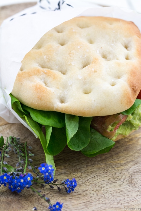 Sandwich Focaccia Grillen Picknick Rezept