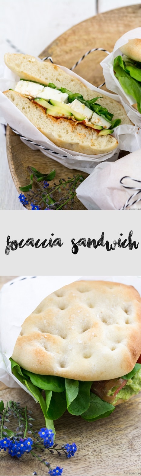Sandwich Focaccia Grillen Picknick Rezept
