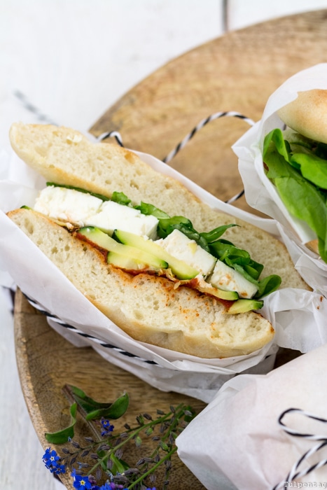 Sandwich Focaccia Grillen Picknick Rezept