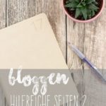 Wichtige Seiten Bloggen
