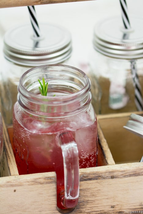 Limonade Sirup Brombeeren Getränk Rosmarin 