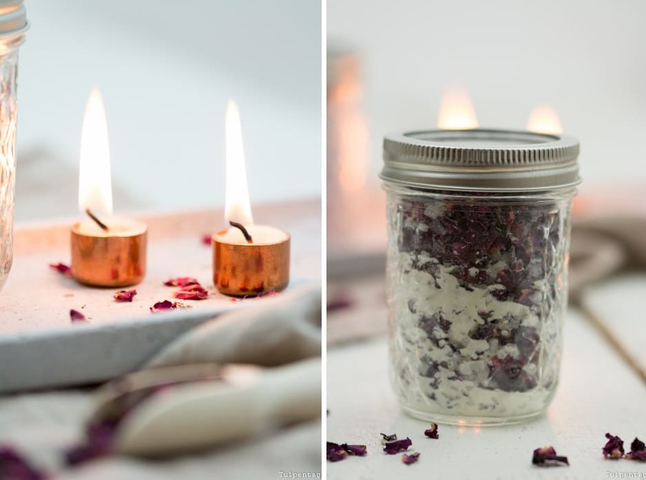 Badesalz Milchbad selbst machen Geschenk Weihnachten Geschenkidee