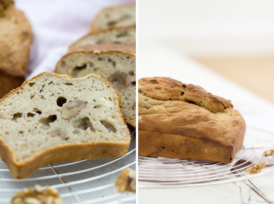 Bananenbrot Rezept mit Walnüssen reife braune Bananen 