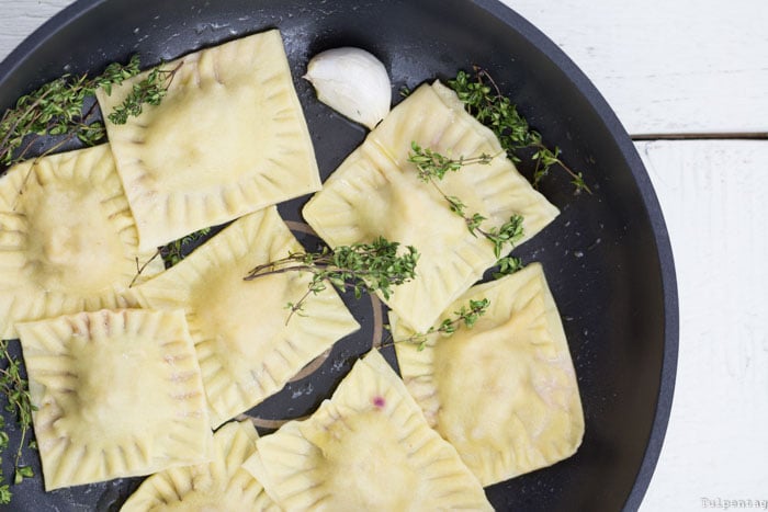 Ravioli selber machen Rezept vegetarisch Bree Wein