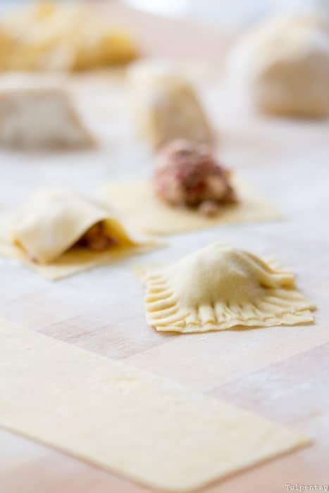 Ravioli selber machen Rezept vegetarisch Bree Wein