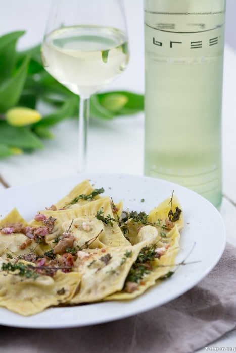 Ravioli selber machen Rezept vegetarisch Bree Wein