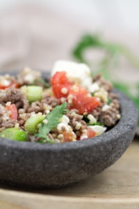 Quinoa-Hack-Salat-Rezept