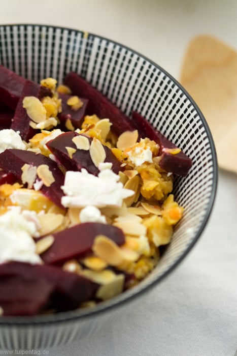 Rote-Linsen-Feta-Salat mit Roter Bete-3 - Tulpentag. Schnelle Rezepte.