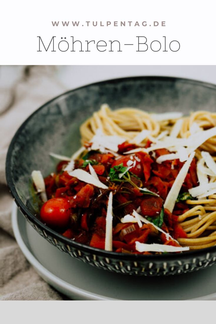 Rezept für vegetarische Bolognese mit Möhren #schnell #einfach #rezept #vegetarisch