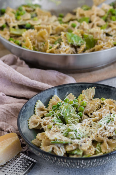 Pasta Nudeln mit Gemüse in Frischkäsesauce #pasta #nudeln #vegetarisch #Sauce #gemüse #schnell #einfach