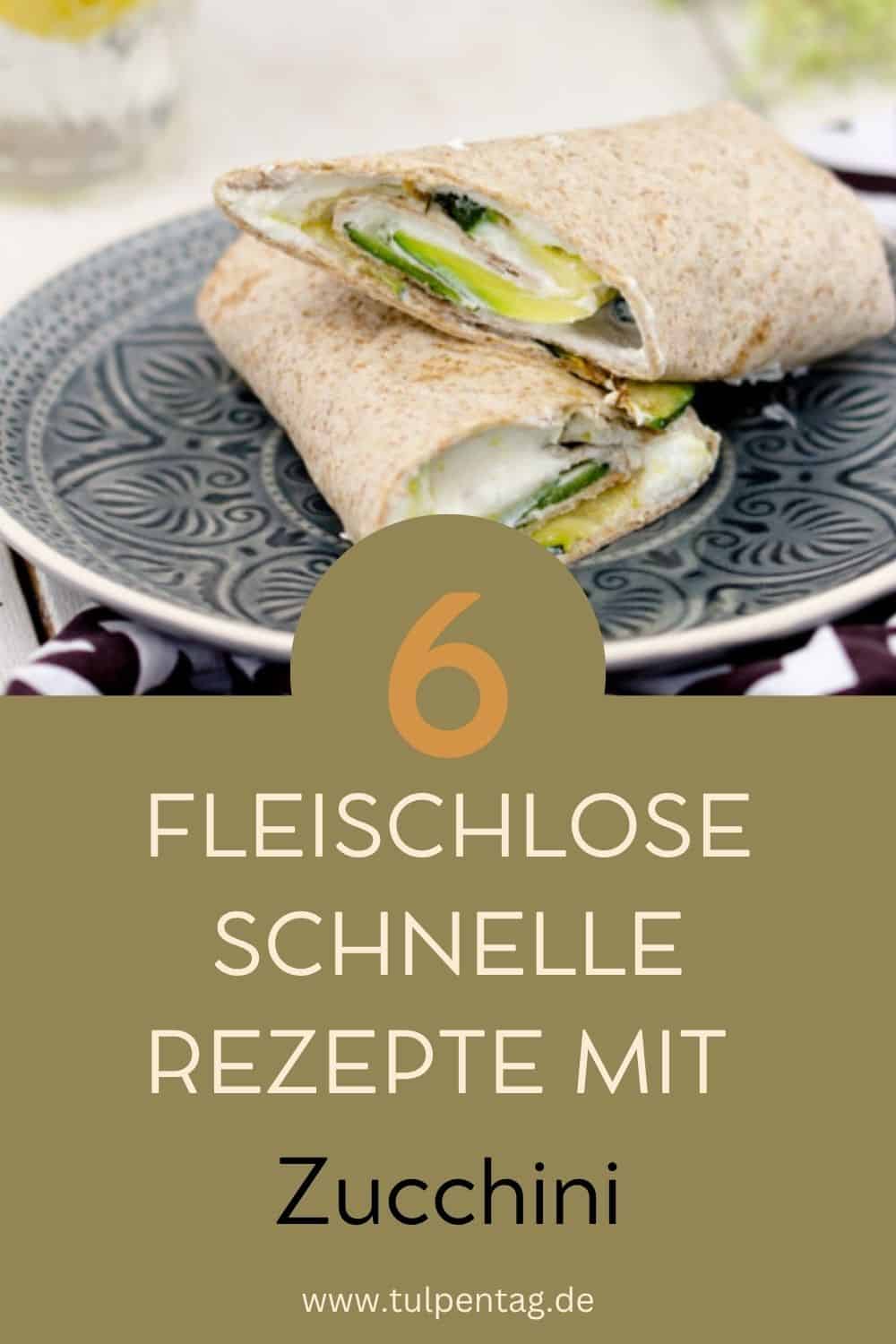 Vegetarische Rezepte mit Zucchini: Pasta mit Zucchini, Wraps und viele Ideen mehr.