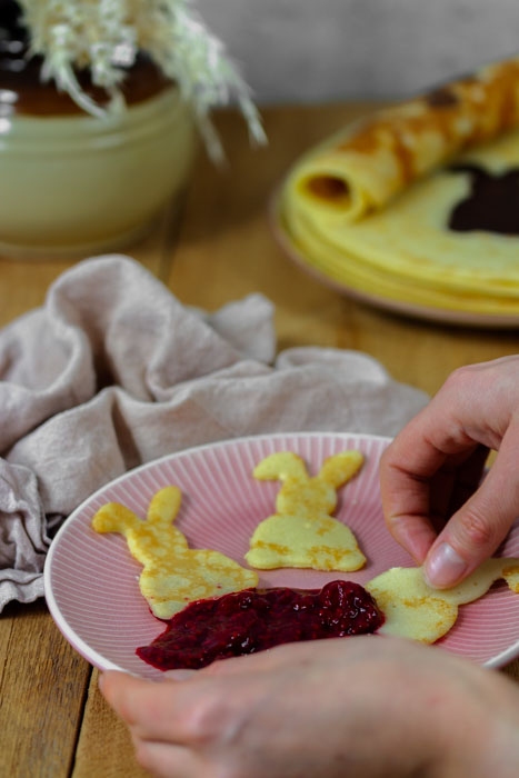 Pfannkuchen für den Osterbrunch - Schnelle vegetarische Rezepte.