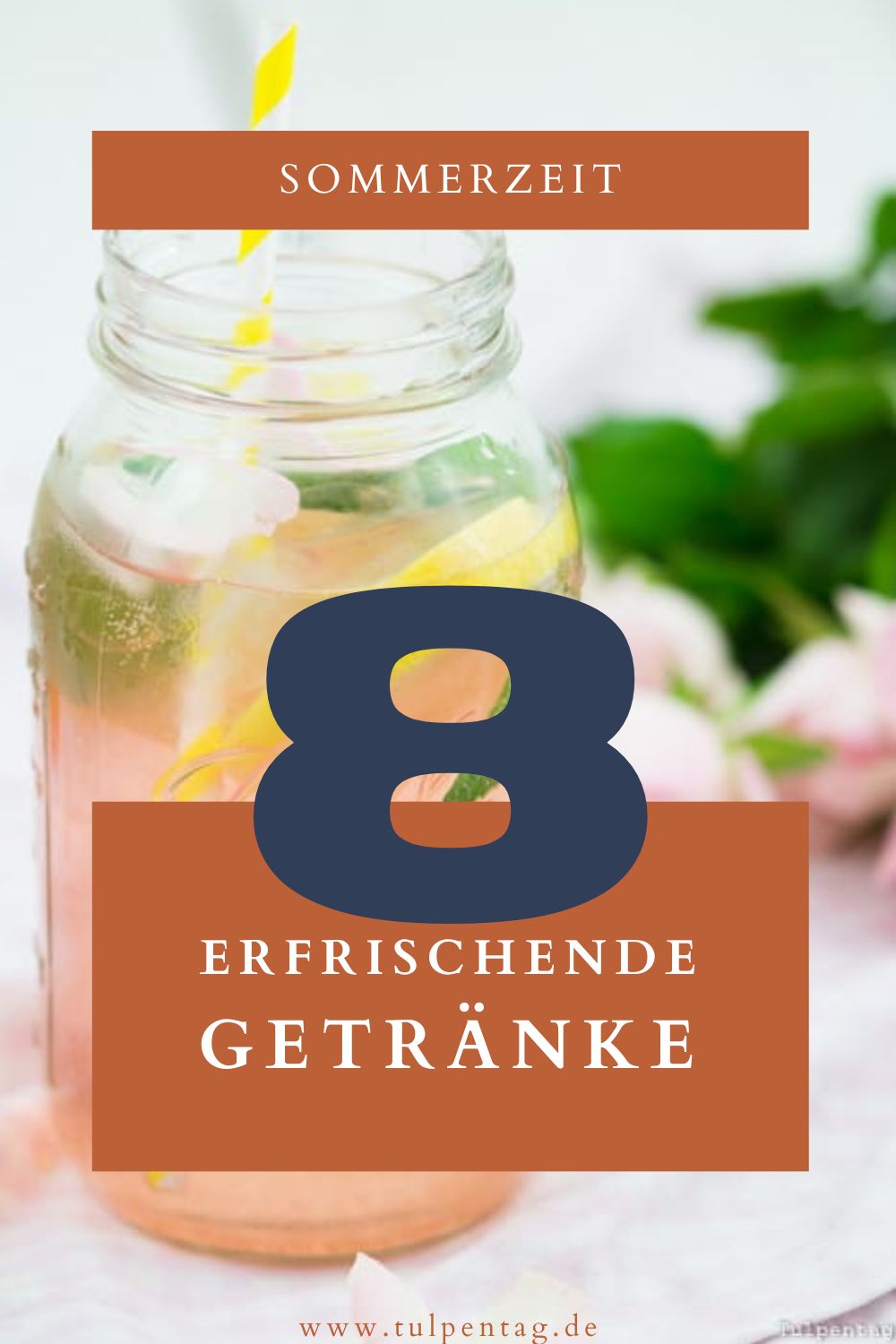Sommergetränke. 8 Ideen für erfrischende Getränke im Sommer. Smoothie, alkoholfreie Bowle oder Limonade. Für jeden Geschmack ist ein Rezept dabei.