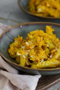 Vegetarische Schupfnudeln mit Kürbis und Ziegenkäse Rezept